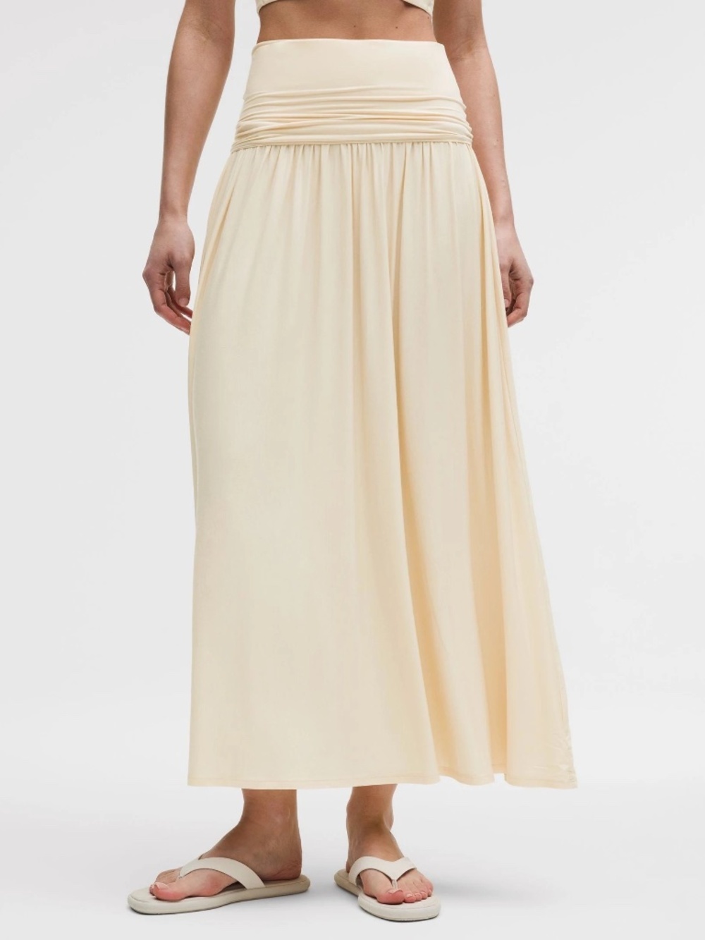 Lululemon 2-in-1 Maxi Dress / Skirt | Butter Cream Yellow | Small | NWT - Picture 4 of 5